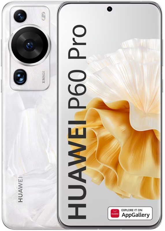 Smartphone Huawei P60 Pro, 256GB, 8GB RAM, Dual SIM, 4G, 4-Camere, Rococo Pearl