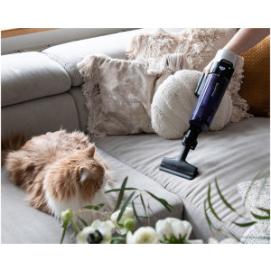 Rowenta X-Force Flex 9.60 Allergy RH2038WO, vertical, 250W, 0.4L, Negru/Vilet