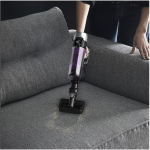 Rowenta X-Force Flex 9.60 Allergy RH2038WO, vertical, 250W, 0.4L, Negru/Vilet