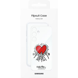 Samsung Capac protectie spate FlipSuit White pentru Galaxy S24 Plus