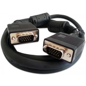 Assmann VGA Male - VGA Male, 3m, negru