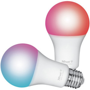Trust Bec inteligent LED RGB Smart 71294, E27, 806 lumeni, 1800 K - 6500 K, 2 buc