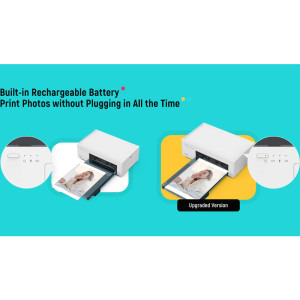 Liene Amber M200, Termica, Color, 100 x 148 mm, Wi-Fi + 20 coli hartie foto + 1x cartus ribbon