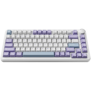 Ajazz AK820 MAX RGB White/Purple Magnetic Switch Mecanica