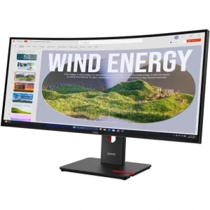 Lenovo ThinkVision T34WD-40 Curbat 34 inch UWQHD VA 4 ms 120 Hz Webcam USB-C HDR