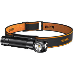 Superfire Lanterna TH04-U, 500 lumeni, Negru