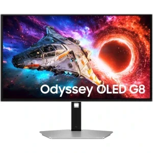 Monitor LED Samsung Gaming Odyssey G8 G80SH LS27HG800SUXEN 27 inch UHD QD-OLED 0.03 ms 240 Hz HDR FreeSync Premium Pro & G-Sync Compatible