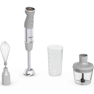Tefal Mixer vertical QuickChef+ HB673B30, 1000W, 0.8 L / 0.5L, Gri/Argintiu
