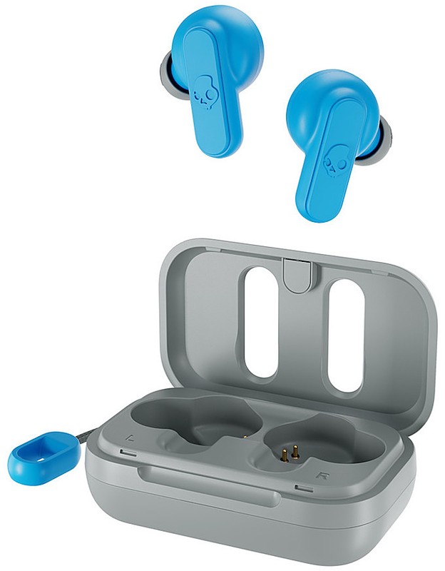Casca bluetooth SkullCandy Dime Light Grey-Blue