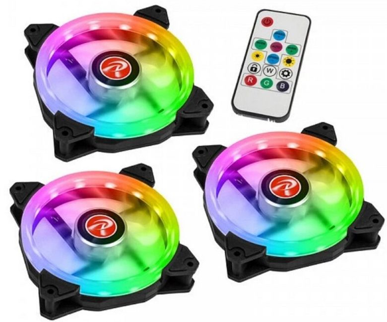Ventilator / radiator Raijintek IRIS 12 Rainbow A-RGB Three Fan Pack