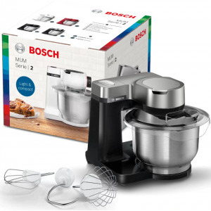 Bosch MUMS2VM00, 900W, 3.8L, Negru/Argintiu