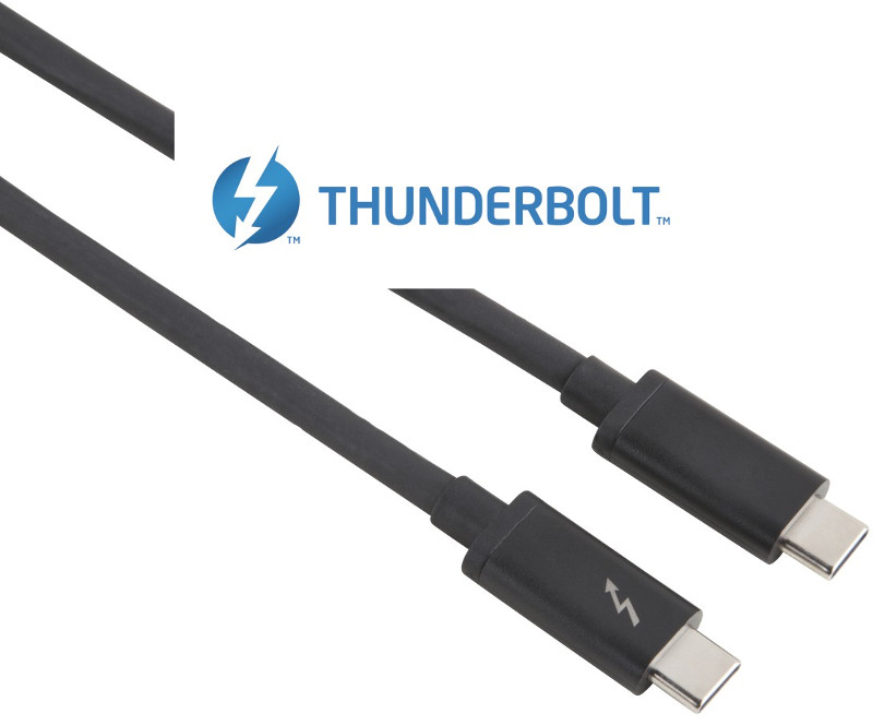 Cablu video Hama Thunderbolt 3 - USB-C, 1 m, Ultra-HD 4K, negru