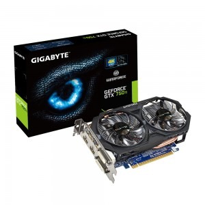 GIGABYTE GeForce GTX 750 Ti OC WindForce 2X 2GB GDDR5 128-bit