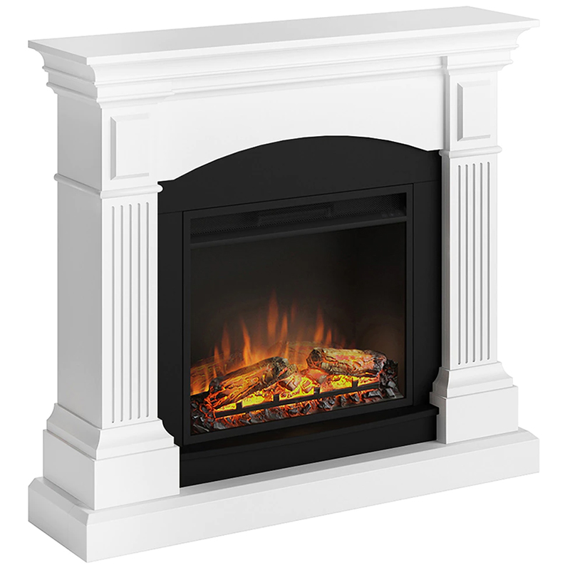 TAGU Semineu Magna Pure White cu Focar Electric PowerFlame, 23 inch, FM464-WH1 + 23PF1A