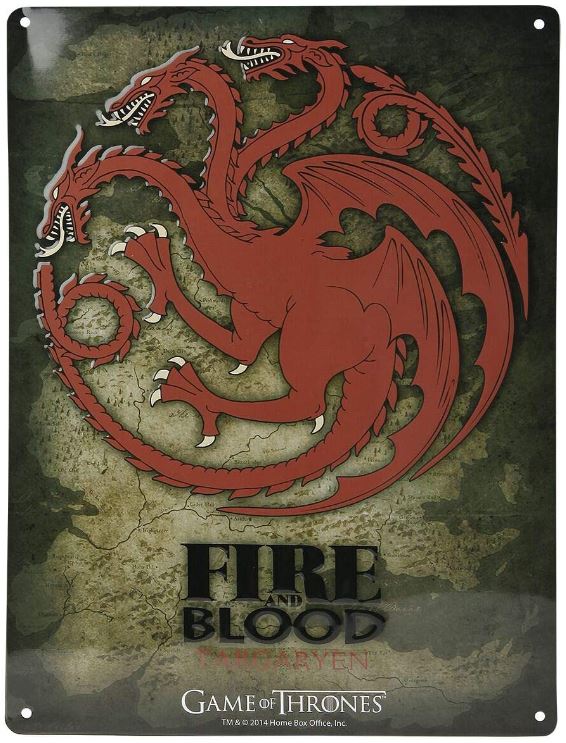 ABYStyle Game of Thrones - Targaryen, Placa metalica