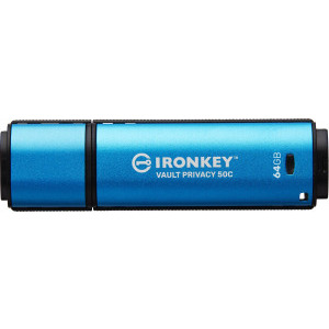 Kingston IronKey Vault Privacy 50C Series AES-256 Encrypted 64GB