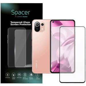 Spacer Tempered Glass cu margini negre pentru Xiaomi Mi 11 Lite 5G