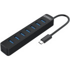 Hub USB Orico TWC3-7A, 7x USB 3.0 Black
