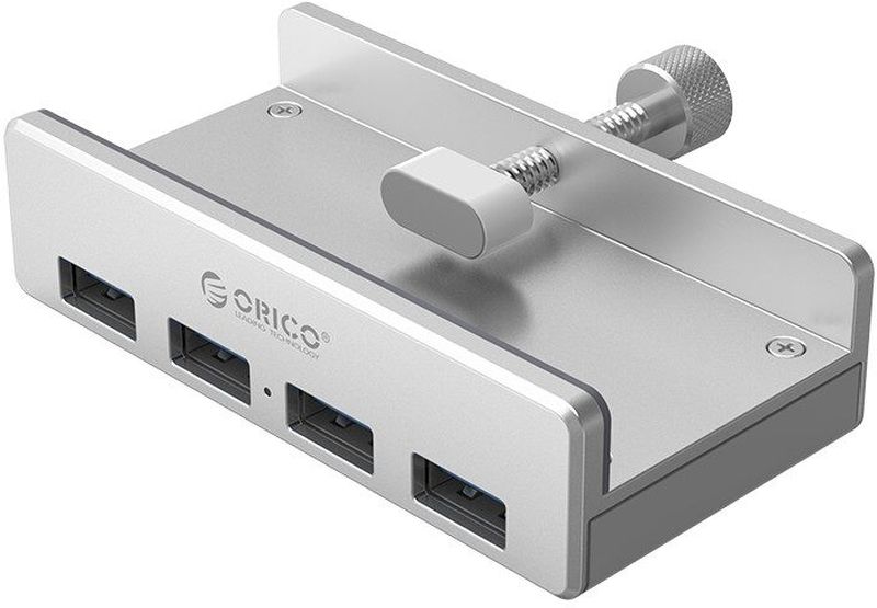Hub USB Orico MH4PU-P, 4x USB 3.0 cu prindere pentru birou