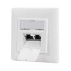 Accesoriu retea Logilink Priza dubla RJ45 pentru cablu FTP CAT6a