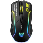 Mouse Gaming ONIKUMA DM06, Wireless, RGB, Black
