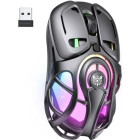 Mouse Gaming ONIKUMA DM02, Wireless, RGB, Grey