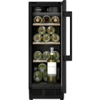 Frigider Bosch Vitrina vinuri incorporabila KUW20VHF0, 58 L, 21 sticle, Clasa F, Control electronic, 82 cm, Negru