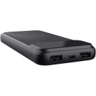 Baterie externa Trust Avala 10.000mAh, 2x USB, 1x USB-C, Black