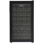 Frigider Heinner Vitrina vinuri HRV-A118DRM40, 118 L, 40 sticle, Clasa G, Control electronic, 85 cm, Negru