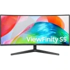 Monitor LED Samsung ViewFinity S5 S55GH LS34H550GAUXEN Curbat 34 inch UWQHD VA 5 ms 120 Hz HDR FreeSync Premium