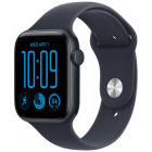 SmartWatch Apple Watch SE 3 (2025), Cellular, GPS, 44mm Aluminium Midnight cu Navy Blue Sport Band - S/M