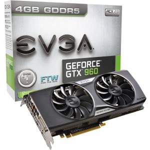 EVGA GeForce GTX 960 FTW GAMING ACX 2.0+ 4GB GDDR5 128-bit