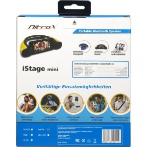 Inter-Tech Boxa portabila Nitrox iStage Mini White