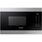 Cuptor cu microunde Samsung incorporabil MG22M8274AT/E2, 22 l, 850 W, Dezghetare rapida, Pastrare la cald, Gril, Afisaj LED, Mod Eco, Interior ceramic, Blocare de siguranta pentru copii, Negru-Inox