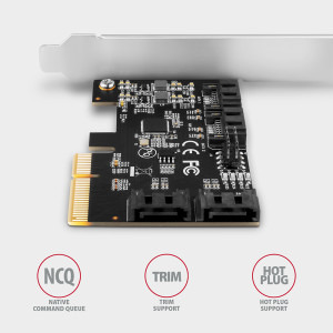 AXAGON PCES-SA4X4 1x PCI-E - 4x SATA 3.0