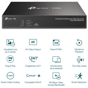 TP-LINK VIGI NVR1004H-4P + VIGI C340 2.8mm