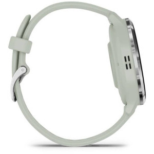 Garmin Venu 3S, GPS, Wi-Fi, curea silicon, Silver/Sage Gray