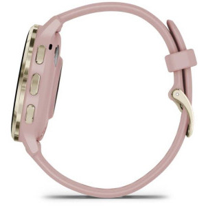 Garmin Venu 3S, GPS, Wi-Fi, curea silicon, Pink Dawn/Soft Gold