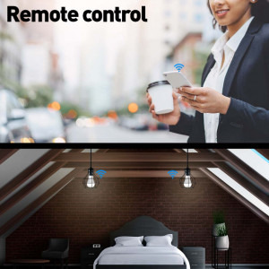 Tellur Bec Smart, Wi-Fi, 9W, E27, lumina alba/calda/RGB, reglabil