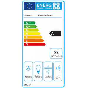 Electrolux integrata LFG716X, Putere de absorbtie 700 m3/h, 1 motor, Conectivitate plita, 54 cm, Inox