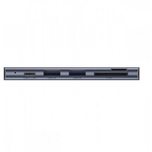 Baseus MultiPort Hub CAHUB-K0G, USB Tip C, 5-in-1, 2x USB 3.0, 1x USB-C + microSD card