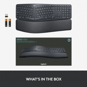 Logitech Ergo K860 US, Graphite
