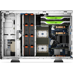 DELL PowerEdge T550, 2x Procesor Intel® Xeon® Silver 4309Y 2.8GHz Ice Lake, 64GB RDIMM RAM, 2x 960GB SATA 6G SSD + 3x 4TB NL-SAS 7.2K 12G HDD, PERC H755, 8x Hot Plug LFF