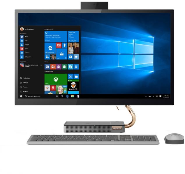 All-In-One PC Lenovo IdeaCentre 3 27ALC6, 27 inch FHD IPS, Procesor AMD® Ryzen 5 5500U 2.1GHz, 8GB RAM, 512GB SSD, Radeon Graphics, Camera Web, no OS