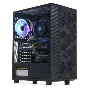 Gaming BALAUR Epic HyperPlus, Intel i5-12400F 2.5GHz, 32GB DDR5, 1TB SSD, RTX 4060 8GB GDDR6, Iluminare RGB