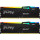 Memorie Kingston FURY Beast RGB 32GB DDR5 6000MHz CL30 Dual Channel Kit