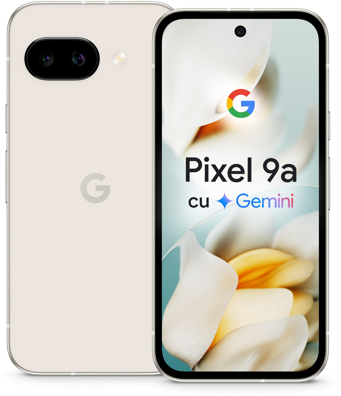 Smartphone Google Pixel 9a, 128GB, 8GB RAM, Dual SIM, 5G, Tri-Camera, Porcelain