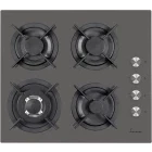 Plita incorporabila Fram FBH-V4IWF-GVG, Gaz, 4 arzatoare, Aprindere electrica integrata, Sistem de siguranta, Wok, 60 cm, Gri