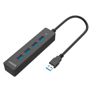 Orico W8PH4-U3, 4x USB 3.0, Negru