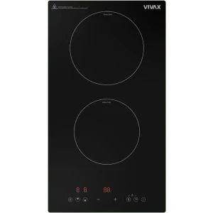 Plita incorporabila VIVAX BH-02MIN, Inductie, 2 zone de gatit, Boost, 30 cm, Negru